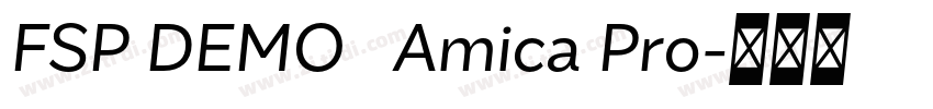 FSP DEMO   Amica Pro字体转换